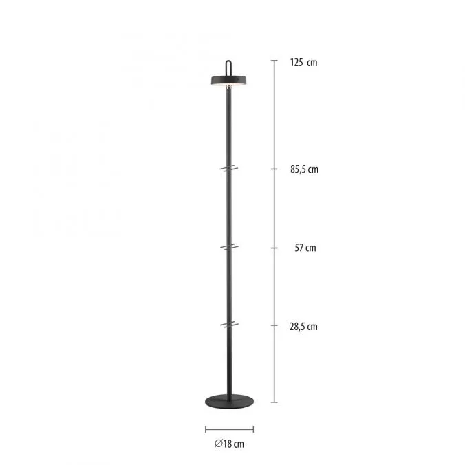 Lampa podłogowa AMAG 19311-18 - czarny
