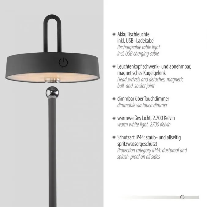 Lampa stołowa AMAG 19310-18 - czarny