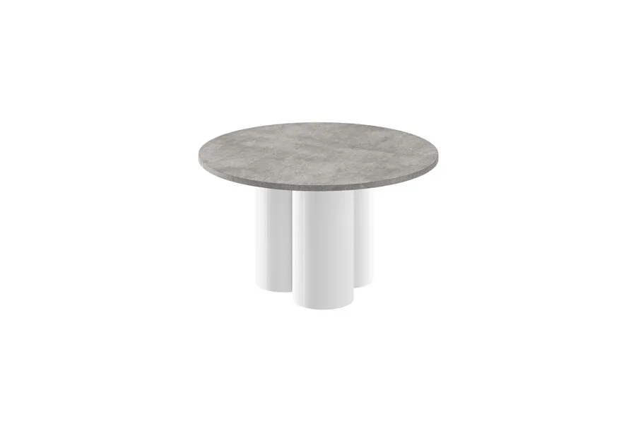 Ława RAVEO MINI - szary beton mat/biały połysk