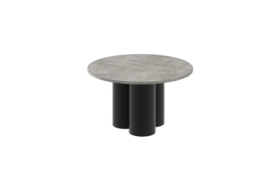 Ława RAVEO MINI - szary beton mat/czarny połysk
