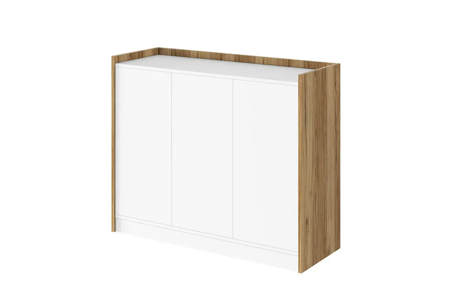 Komoda SMART - dąb pradawny/biały