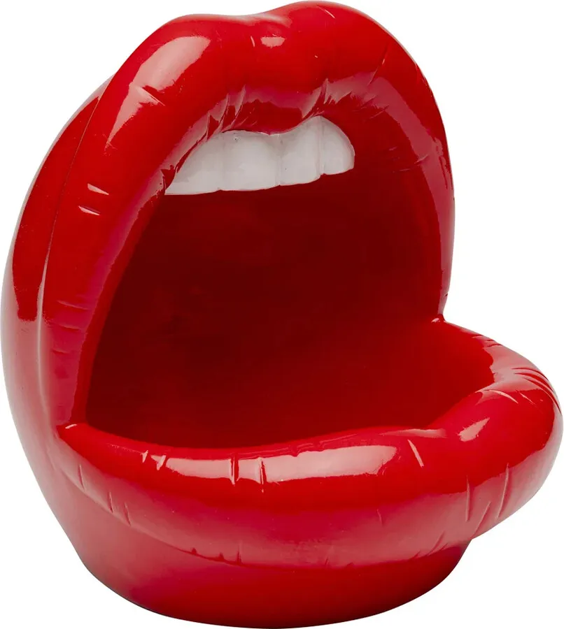 Figurka dekoracyjna LIPS - czerwony