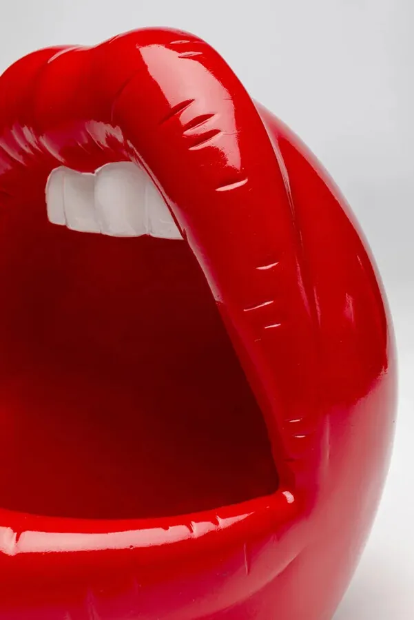 Figurka dekoracyjna LIPS - czerwony