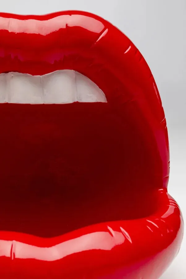 Figurka dekoracyjna LIPS - czerwony