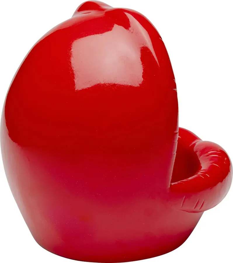 Figurka dekoracyjna LIPS - czerwony