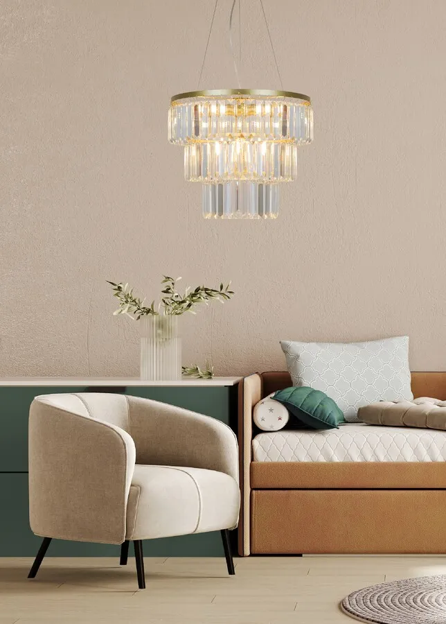 Lampa sufitowa TIFANNY P17127-4-1GD - złoty
