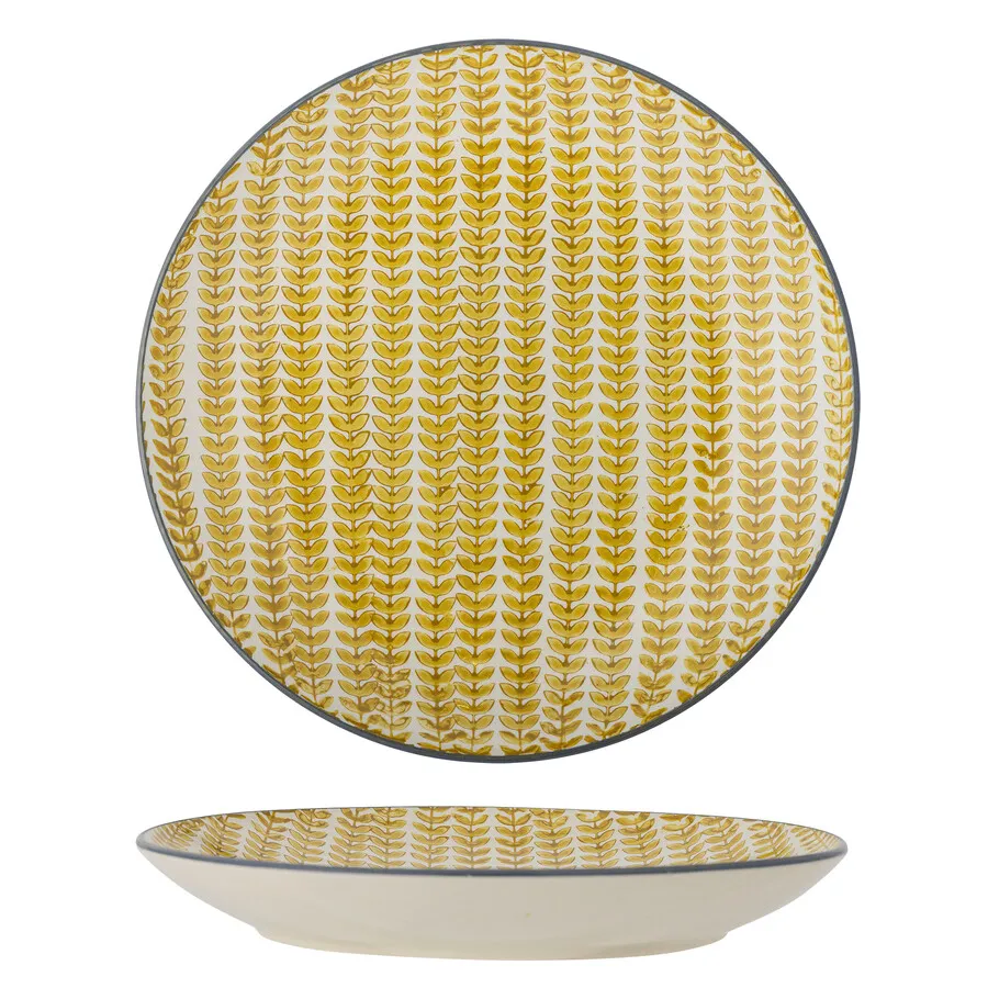 Talerz ceramiczny MAPLE 25.5 - żółty