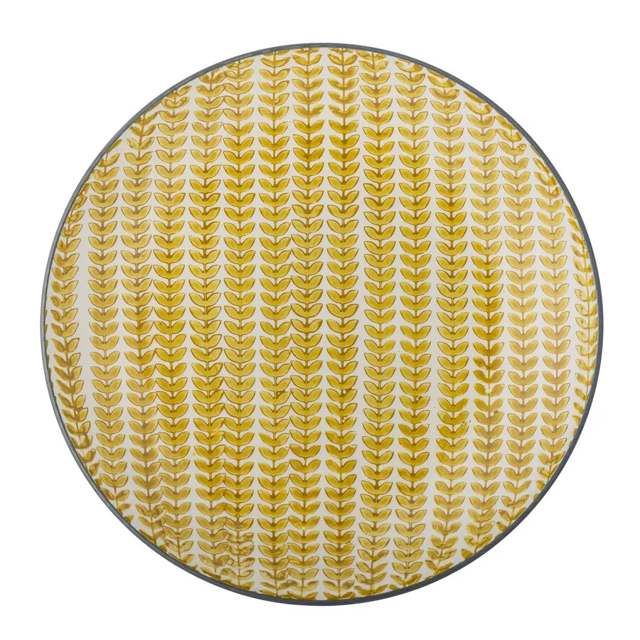 Talerz ceramiczny MAPLE 25.5 - żółty