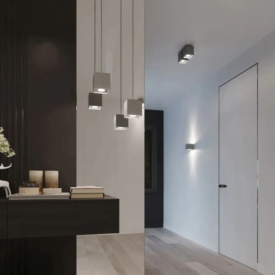 Lampa wisząca QUAD - szary