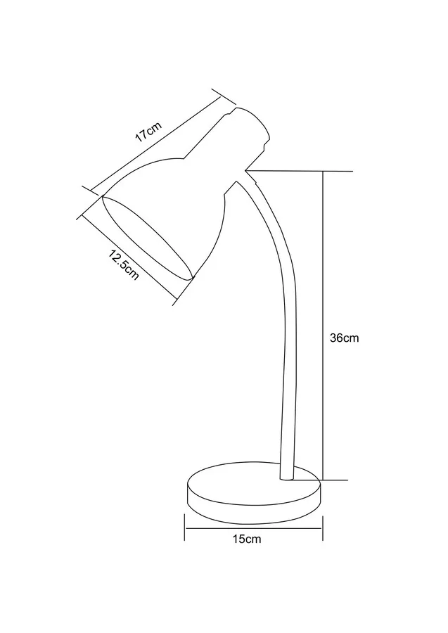 Lampa biurkowa SM-W02-BL - czarny
