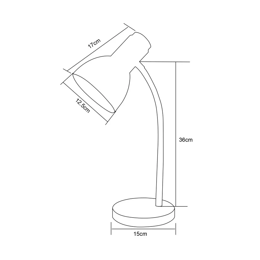Lampa biurkowa SM-W02-BL - czarny