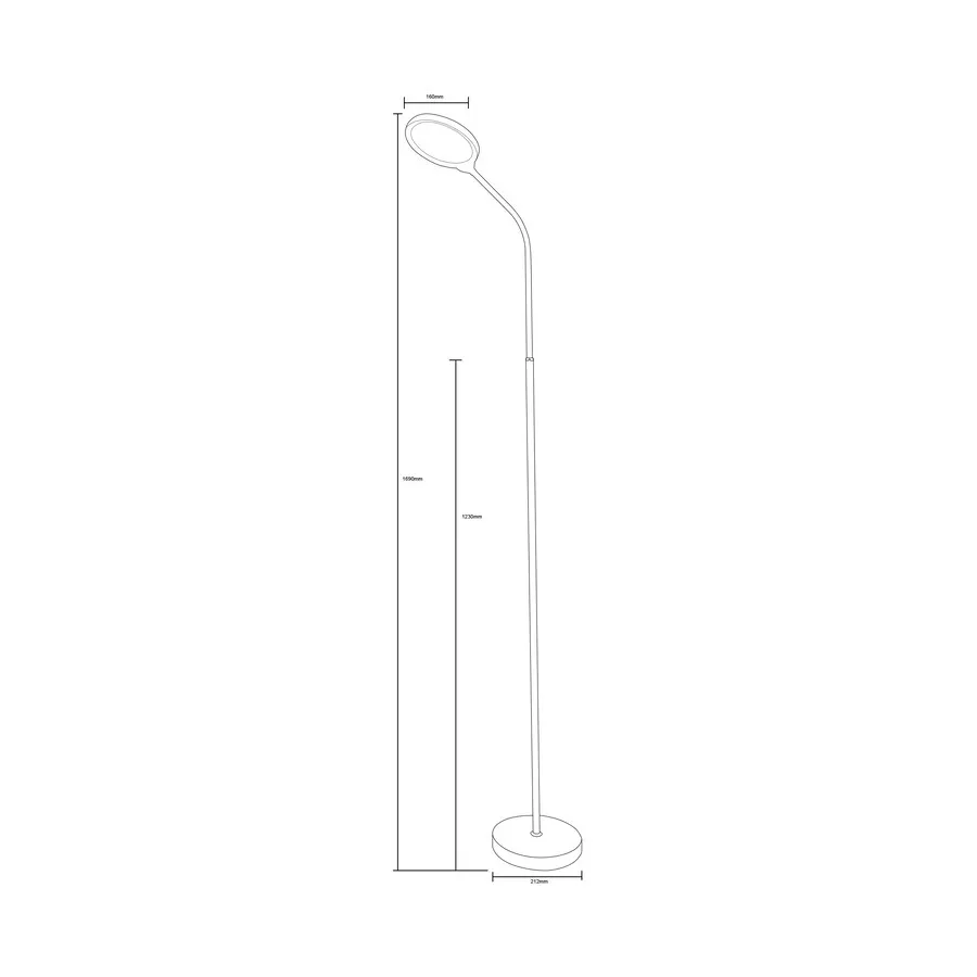 Lampa podłogowa SM-609-WH - biały