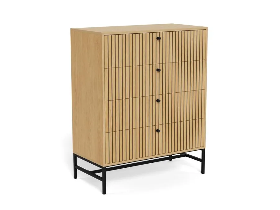 Komoda ALBANY 4 szuflady - dąb