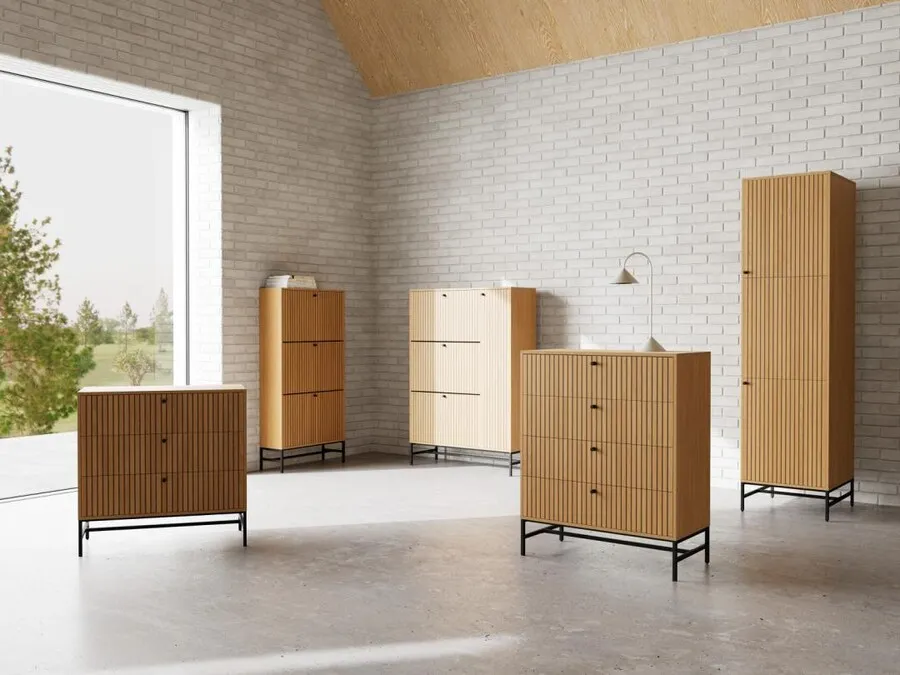 Komoda ALBANY 4 szuflady - dąb