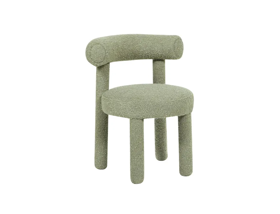 Krzesło tapicerowane LEITH - szałwiowy