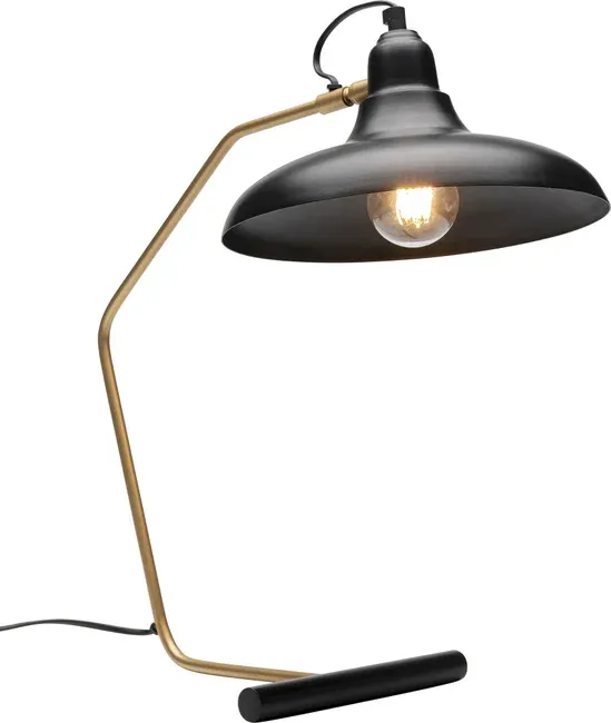 Lampa stołowa DORO 49 - czarny/złoty