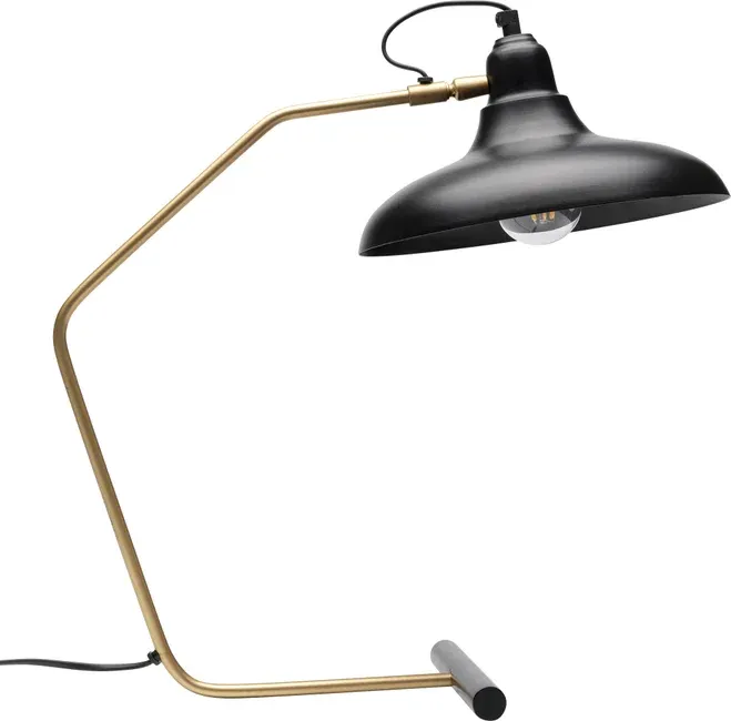 Lampa stołowa DORO 49 - czarny/złoty