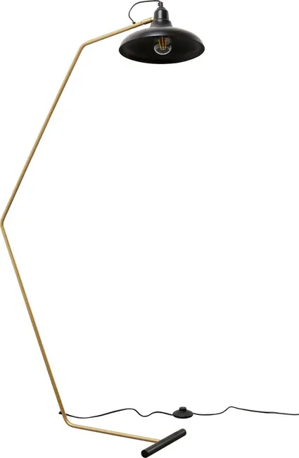 Lampa podłogowa DORO 130 - czarny/złoty