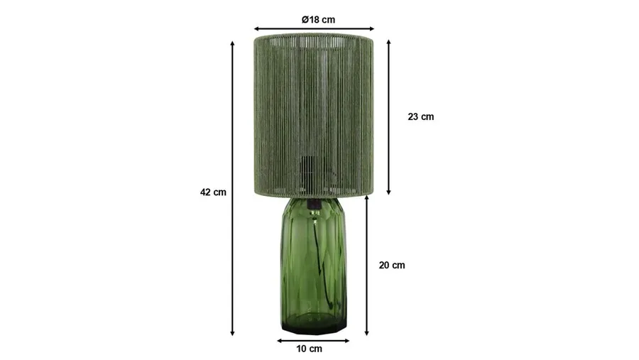 Lampa stołowa VECCHIO 42 - ciemnozielony