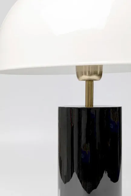Lampa stołowa JOSY - biały/czarny