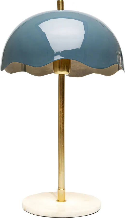 Lampa stołowa LIA 50 - niebieski/biały marmur