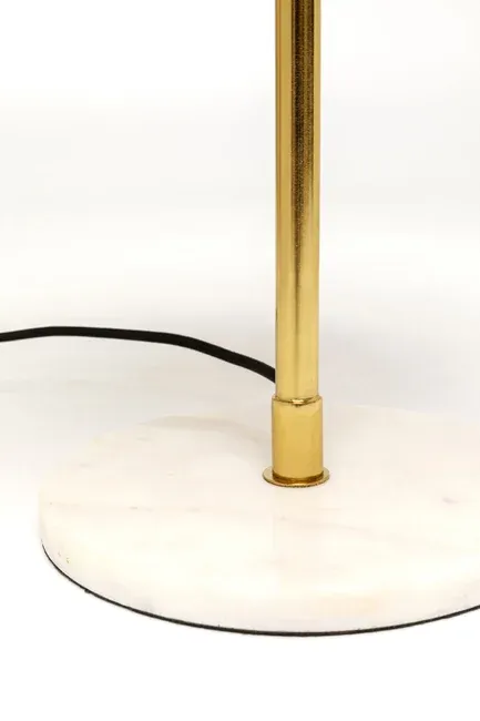 Lampa stołowa LIA 50 - pomarańczowy/biały marmur