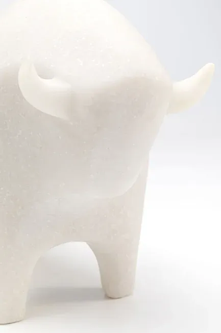 Figurka dekoracyjna SOFT BULL - beżowy