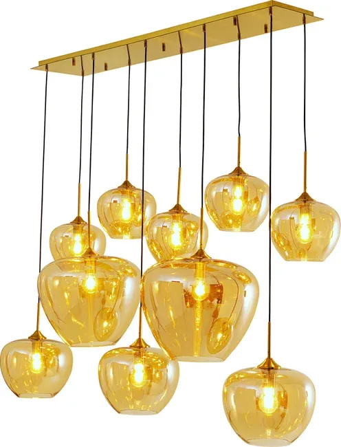 Lampa wisząca SPHERE AMBER 10 - bursztynowy