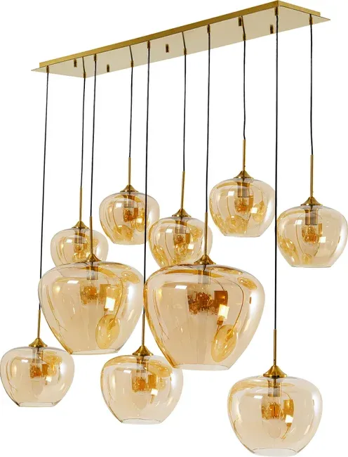 Lampa wisząca SPHERE AMBER 10 - bursztynowy