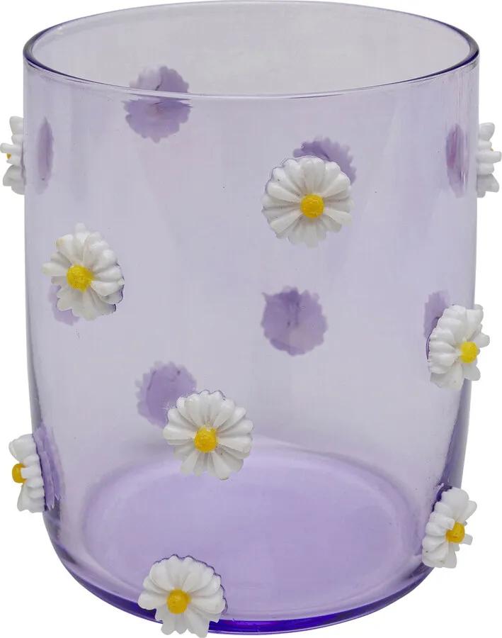 Szklanka PARTY FLOWERS - fioletowy