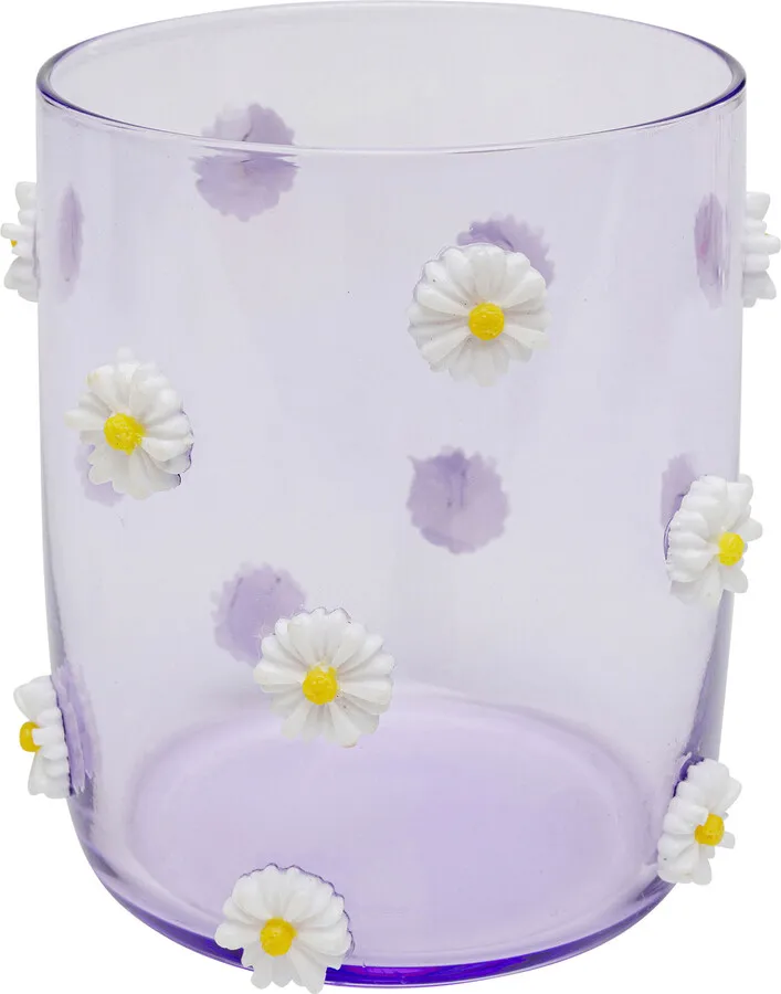 Szklanka PARTY FLOWERS - fioletowy