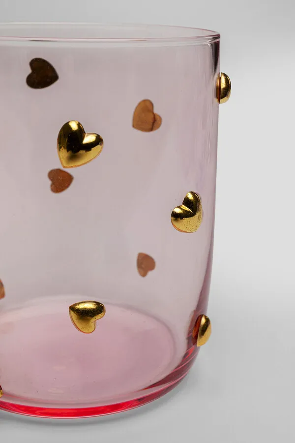 Szklanka PARTY HEARTS - różowy/złoty