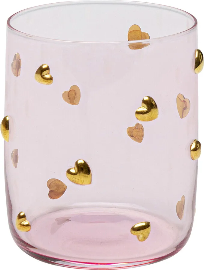 Szklanka PARTY HEARTS - różowy/złoty