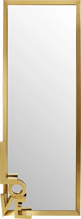 Lustro wiszące LOVE LETTERS 70x200 - złoty