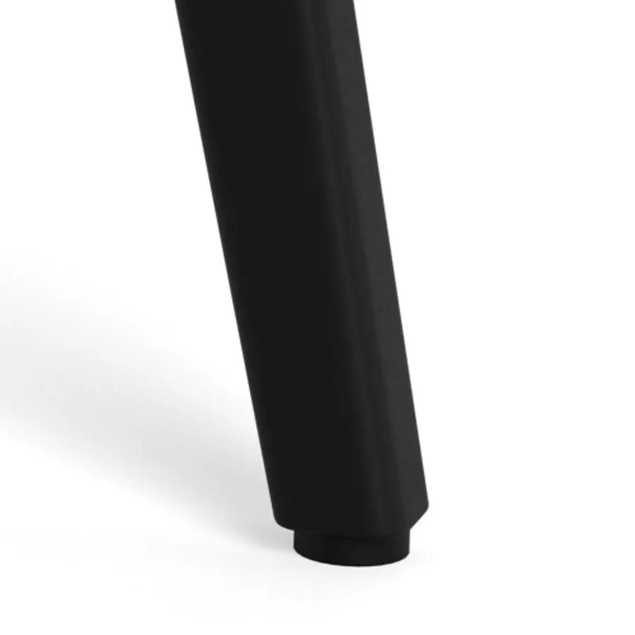 Stół okrągły CADIZ 120 cm - dąb/czarny