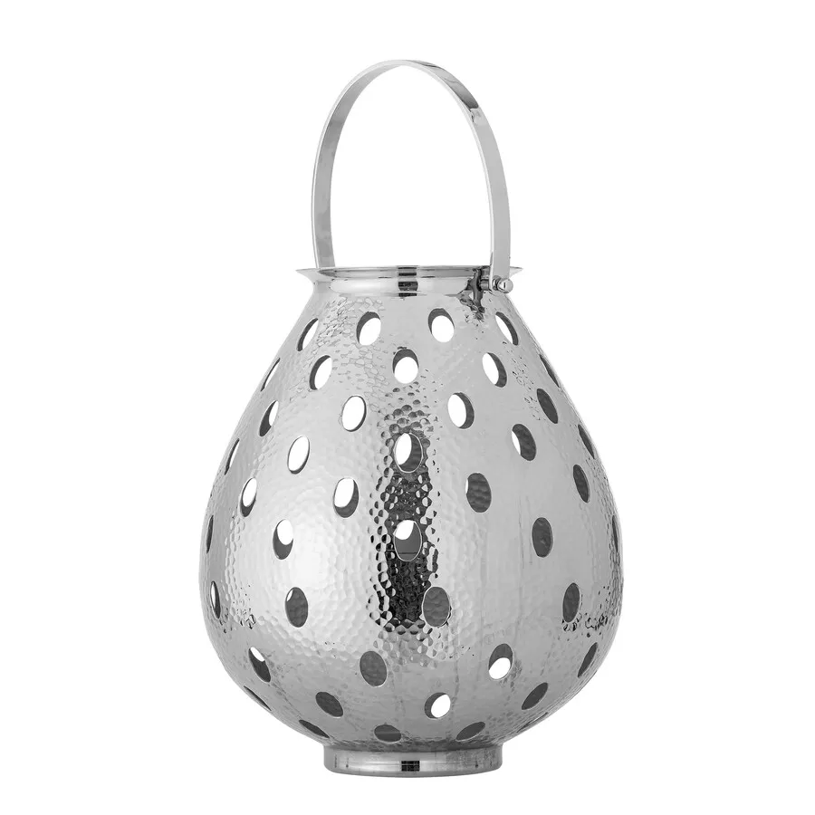 Lampion aluminiowy MAIKA - srebrny