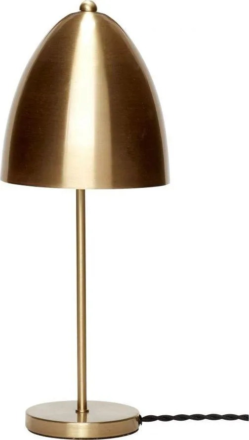 Lampa stołowa metalowa BRASS - złoty