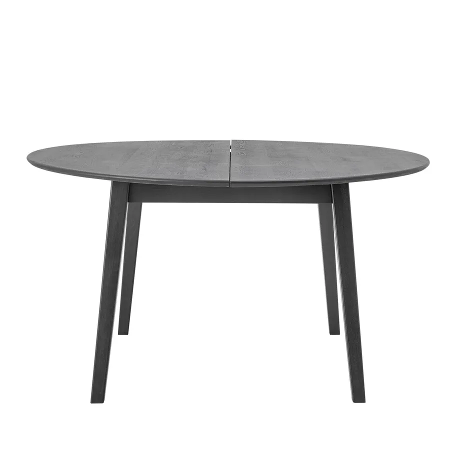 Stół okrągły drewniany PERON 140 cm - czarny
