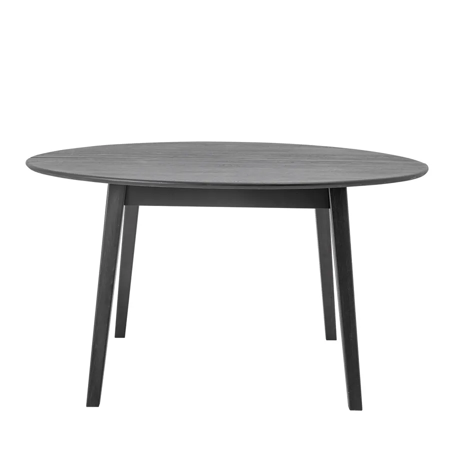 Stół okrągły drewniany PERON 140 cm - czarny