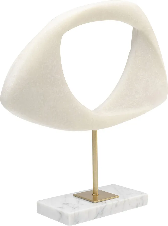 Figurka dekoracyjna SOFT SHAPE 31x33 - beżowy