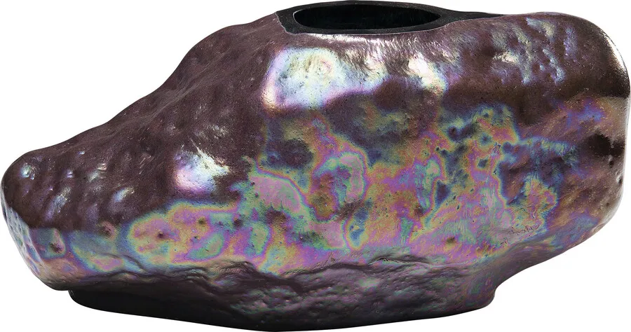 Wazon szklany LAVA 17 cm - wielokolorowy