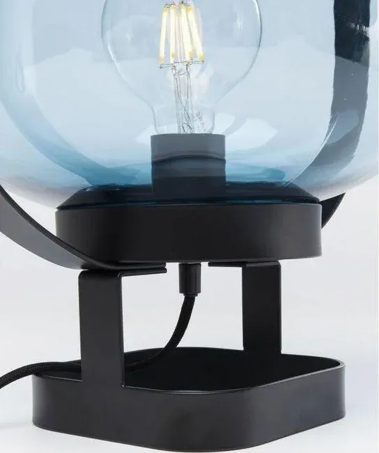 Lampa stołowa JUPITER - niebieski/czarny