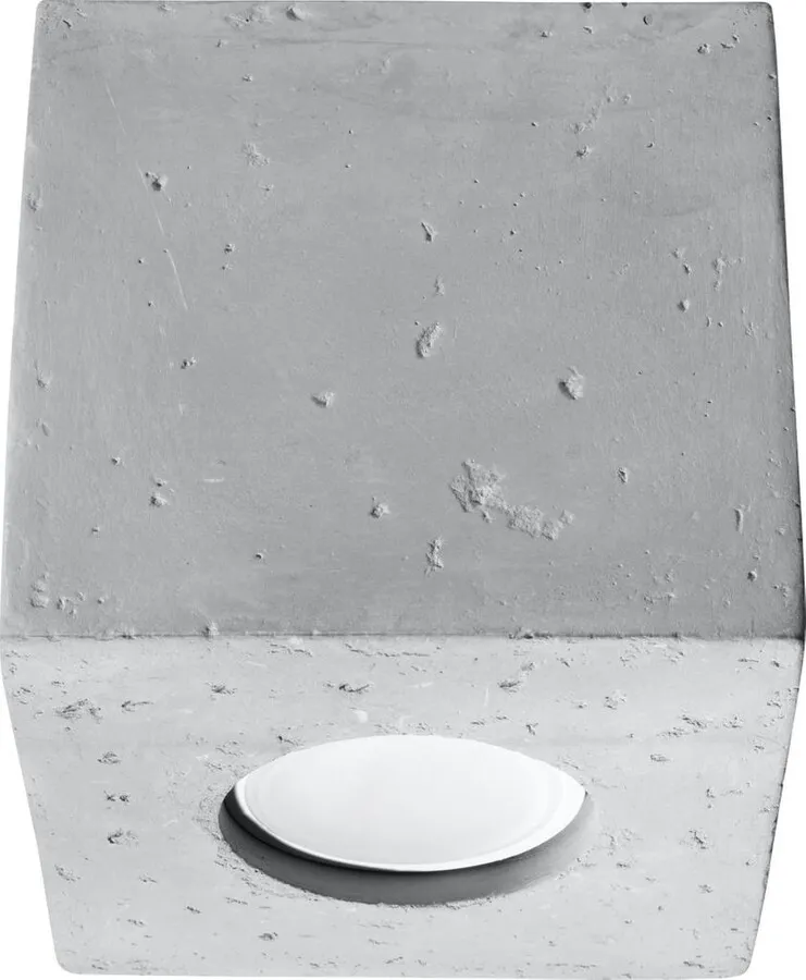 Spot betonowy kwadratowy QUAD - szary