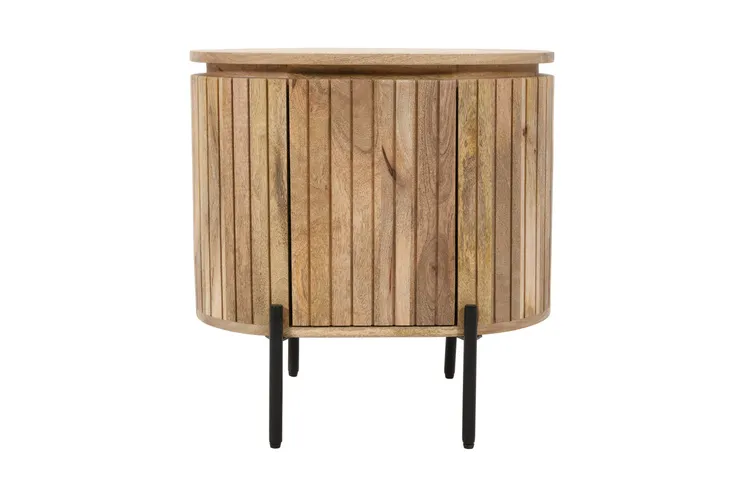 Szafka nocna drewniana HS-10R-MN prawa - mango naturalne