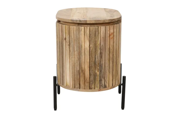 Szafka nocna drewniana HS-10R-MN prawa - mango naturalne
