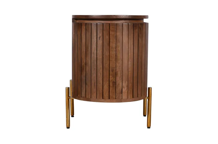 Szafka nocna drewniana HS-10L-MN lewa - mango orzech włoski