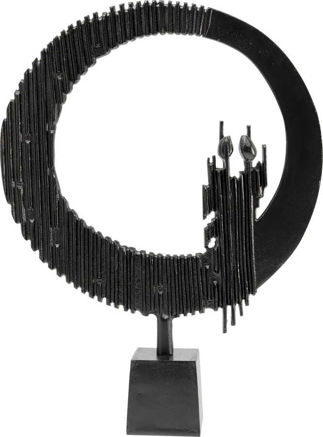 Dekoracja stojąca CIRCLE WATCH - czarny
