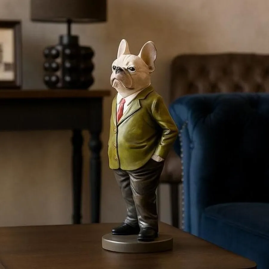Figurka dekoracyjna GENTLEMAN DOG - wielokolorowy