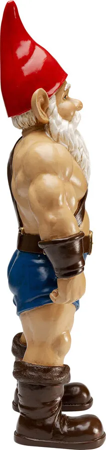 Figurka dekoracyjna GNOME MUSCLE 60 cm - wielokolorowy