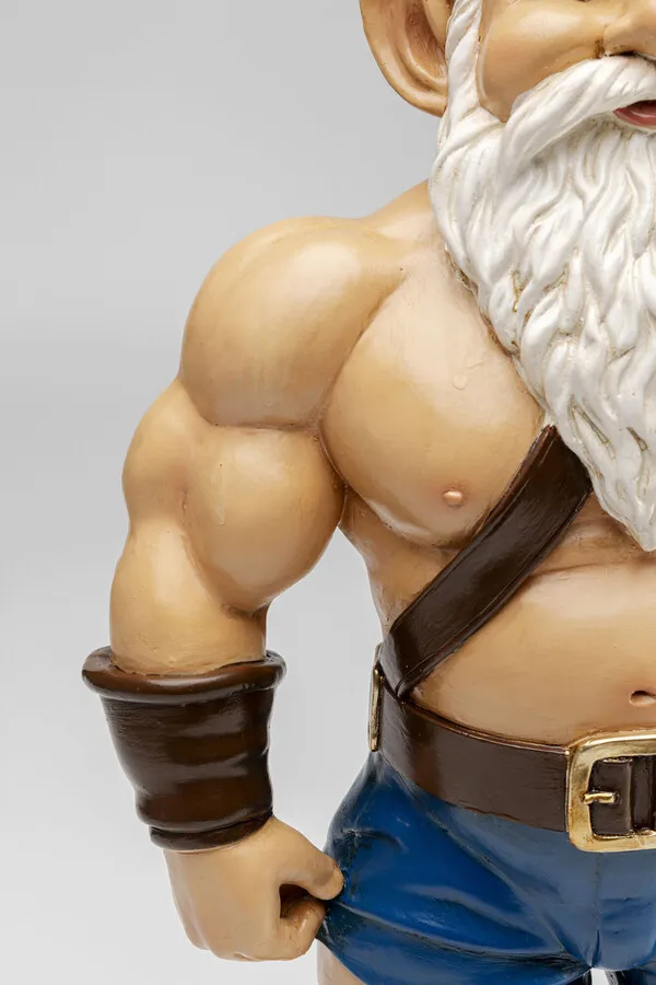 Figurka dekoracyjna GNOME MUSCLE 60 cm - wielokolorowy
